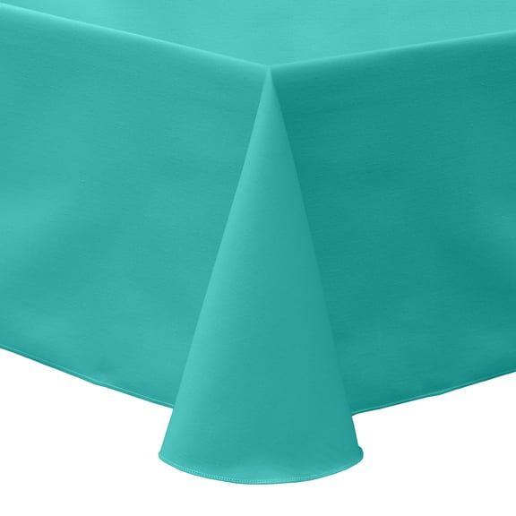 Ultimate Textile (3 Pack) Poly-cotton Twill 60 x 84-Inch Oval Tablecloth - for Home Dining Tables, Jade