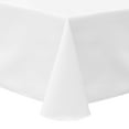 thumbnail image 1 of Ultimate Textile (3 Pack) Poly-cotton Twill 70 x 104-Inch Oval Tablecloth - for Home Dining Tables, White, 1 of 3