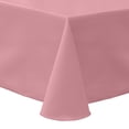 thumbnail image 1 of Ultimate Textile (3 Pack) Poly-cotton Twill 72 x 120-Inch Oval Tablecloth - for Home Dining Tables, Dusty Rose Pink, 1 of 3
