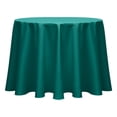 thumbnail image 1 of Ultimate Textile (3 Pack) Poly-cotton Twill 84-Inch Round Tablecloth - for Restaurant and Catering, Hotel or Home Dining use, Teal, 1 of 3