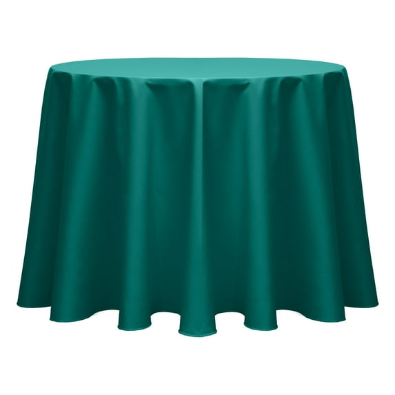 Ultimate Textile (3 Pack) Poly-cotton Twill 90-Inch Round Tablecloth - for Restaurant and Catering, Hotel or Home Dining use, Teal