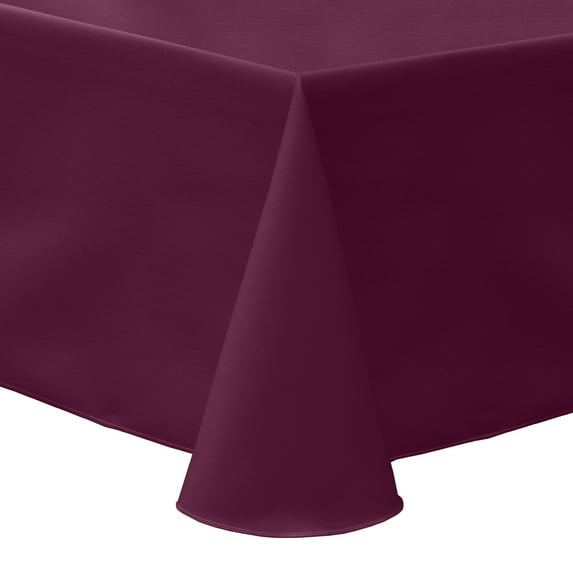 Ultimate Textile (3 Pack) Poly-cotton Twill 90 x 156-Inch Rectangular Tablecloth - for Restaurant and Catering, Hotel or Home Dining use, Burgundy Dark Red