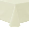 thumbnail image 1 of Ultimate Textile (3 Pack) Poly-cotton Twill 90 x 156-Inch Rectangular Tablecloth - for Restaurant and Catering, Hotel or Home Dining use, Ivory Cream, 1 of 3