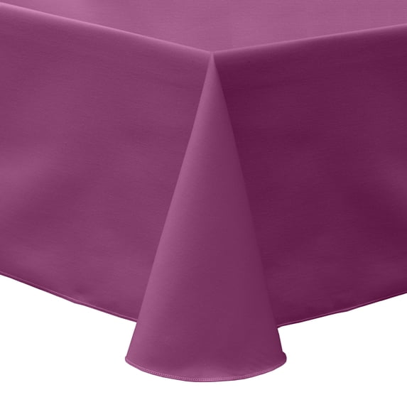 Ultimate Textile (3 Pack) Poly-cotton Twill 90 x 156-Inch Rectangular Tablecloth - for Restaurant and Catering, Hotel or Home Dining use, Plumberry
