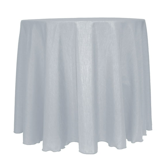 Ultimate Textile (3 Pack) Reversible Shantung Satin - Majestic 108-Inch Round Tablecloth - for Weddings, Home Parties and Special Event use, Silver
