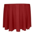 thumbnail image 1 of Ultimate Textile (3 Pack) Reversible Shantung Satin - Majestic 120-Inch Round Tablecloth - for Weddings, Home Parties and Special Event use, Cherry Red, 1 of 4