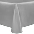 thumbnail image 1 of Ultimate Textile (3 Pack) Reversible Shantung Satin - Majestic 120 x 120-Inch Square Tablecloth - for Weddings, Home Parties and Special Event use, Silver, 1 of 4