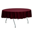 thumbnail image 1 of Ultimate Textile (3 Pack) Reversible Shantung Satin - Majestic 60-Inch Round Tablecloth - for Weddings, Home Parties and Special Event use, Cherry Red, 1 of 4