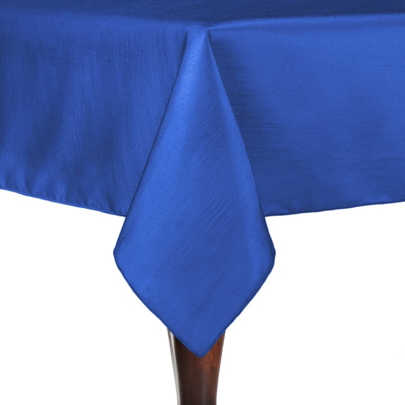 Ultimate Textile (3 Pack) Reversible Shantung Satin - Majestic 60 x 60-Inch Square Tablecloth - for Weddings, Home Parties and Special Event use, Royal Blue
