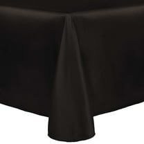 Ultimate Textile (3 Pack) Reversible Shantung Satin - Majestic 60 x 84-Inch Oval Tablecloth - for Home Dining Tables, Espresso Dark Brown