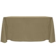 thumbnail image 1 of Ultimate Textile (3 Pack) Reversible Shantung Satin - Majestic 90 x 132-Inch Rectangular Tablecloth - for Weddings, Home Parties and Special Event use, Cafe Khaki, 1 of 4