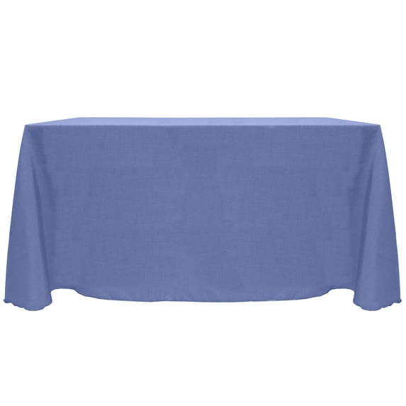 Ultimate Textile (3 Pack) Reversible Shantung Satin - Majestic 90 x 156-Inch Rectangular Tablecloth - for Weddings, Home Parties and Special Event use, Periwinkle Blue