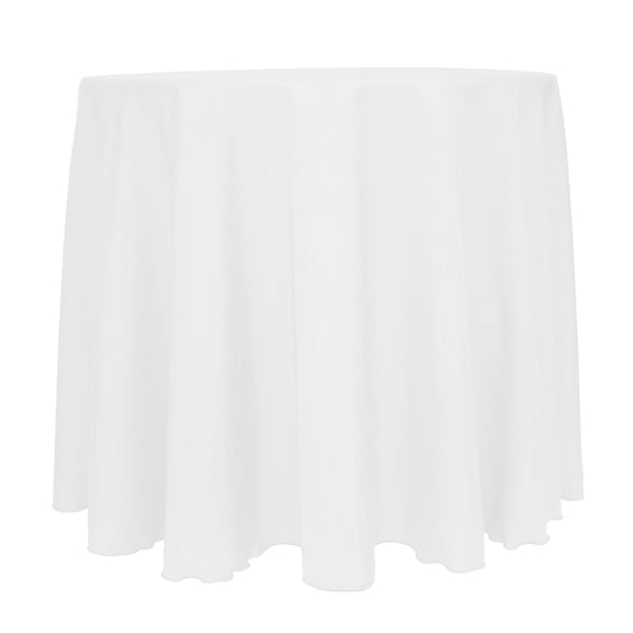 Ultimate Textile (3 Pack) Reversible Shantung Satin - Majestic 96-Inch Round Tablecloth - for Weddings, Home Parties and Special Event use, White