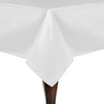 thumbnail image 1 of Ultimate Textile (3 Pack) Satin 52 x 70-Inch Rectangular Tablecloth - for Wedding, Special Event or Banquet use, White, 1 of 4