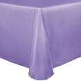 thumbnail image 1 of Ultimate Textile (3 Pack) Satin 90 x 132-Inch Rectangular Tablecloth - for Wedding, Special Event or Banquet use, Violet Purple, 1 of 4
