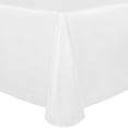 thumbnail image 1 of Ultimate Textile (3 Pack) Satin 90 x 132-Inch Rectangular Tablecloth - for Wedding, Special Event or Banquet use, White, 1 of 4