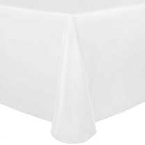 Ultimate Textile (3 Pack) Satin 90 x 132-Inch Rectangular Tablecloth - for Wedding, Special Event or Banquet use, White