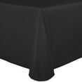 thumbnail image 1 of Ultimate Textile (3 Pack) Satin 90 x 156-Inch Rectangular Tablecloth - for Wedding, Special Event or Banquet use, Black, 1 of 4