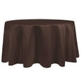 thumbnail image 1 of Ultimate Textile (3 Pack) Satin 96-Inch Round Tablecloth - for Wedding, Special Event or Banquet use, Espresso Brown, 1 of 4