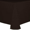 thumbnail image 1 of Ultimate Textile (3 Pack) Satin-Stripe 108 x 156-Inch Rectangular Tablecloth - for Wedding and Catering, Hotel or Home Dining use, Espresso Dark Brown, 1 of 3