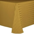 thumbnail image 1 of Ultimate Textile (3 Pack) Satin-Stripe 108 x 156-Inch Rectangular Tablecloth - for Wedding and Catering, Hotel or Home Dining use, Gold, 1 of 3