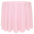 thumbnail image 1 of Ultimate Textile (3 Pack) Satin-Stripe 114-Inch Round Tablecloth - for Wedding and Catering, Hotel or Home Dining use, Light Pink, 1 of 3