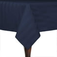 thumbnail image 1 of Ultimate Textile (3 Pack) Satin-Stripe 52 x 70-Inch Rectangular Tablecloth - for Wedding and Catering, Hotel or Home Dining use, Navy Blue, 1 of 3