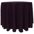 thumbnail image 1 of Ultimate Textile (3 Pack) Satin-Stripe 60-Inch Round Tablecloth - for Wedding and Catering, Hotel or Home Dining use, Aubergine Eggplant, 1 of 3