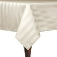 thumbnail image 1 of Ultimate Textile (3 Pack) Satin-Stripe 72 x 72-Inch Square Tablecloth - for Wedding and Catering, Hotel or Home Dining use, Ivory Cream, 1 of 3
