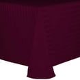 thumbnail image 1 of Ultimate Textile (3 Pack) Satin-Stripe 90 x 132-Inch Rectangular Tablecloth - for Wedding and Catering, Hotel or Home Dining use, Burgundy Red, 1 of 3