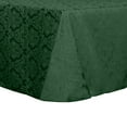 thumbnail image 1 of Ultimate Textile (3 Pack) Saxony 108 x 108-Inch Square Damask Tablecloth - Jacquard Weave Emblem Crest Design, Hunter Green, 1 of 3