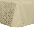 thumbnail image 1 of Ultimate Textile (3 Pack) Saxony 108 x 132-Inch Rectangular Damask Tablecloth - Jacquard Weave Emblem Crest Design, Cafe, 1 of 3