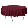 thumbnail image 1 of Ultimate Textile (3 Pack) Saxony 114-Inch Round Damask Tablecloth - Jacquard Weave Emblem Crest Design, Dark Red, 1 of 3