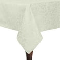 thumbnail image 1 of Ultimate Textile (3 Pack) Somerset 60 x 120-Inch Rectangular Damask Tablecloth - Jacquard Weave Scroll Design, Ivory Cream, 1 of 3
