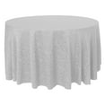 thumbnail image 1 of Ultimate Textile (3 Pack) Somerset 90-Inch Round Damask Tablecloth - Jacquard Weave Scroll Design, White, 1 of 3