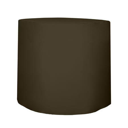 Ultimate Textile 30-Inch Round Fitted Polyester Cocktail Table Cover 42"H