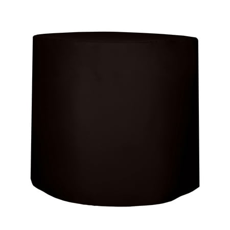 Ultimate Textile 30-Inch Round Fitted Polyester Cocktail Table Cover 42"H