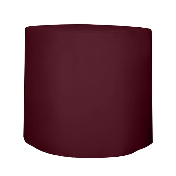 Ultimate Textile 30-Inch Round Fitted Polyester Cocktail Table Cover 42"H