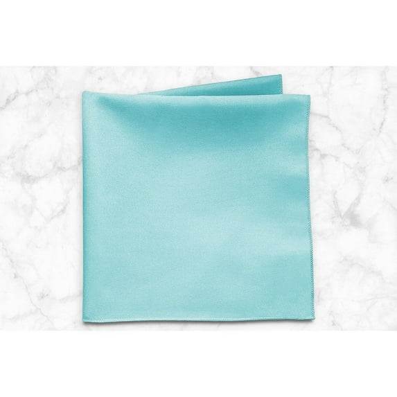 Ultimate Textile (5 Dozen) 20 x 20-Inch Polyester Cloth Dinner Napkins - for Wedding, Restaurant or Banquet use, Aqua Blue