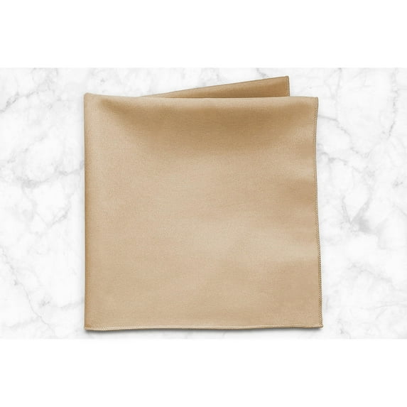 Ultimate Textile (5 Dozen) 20 x 20-Inch Polyester Cloth Dinner Napkins - for Wedding, Restaurant or Banquet use, Camel Light Brown
