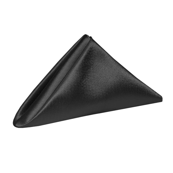 Ultimate Textile (5 Dozen) Herringbone - Fandango 20 x 20-Inch Napkins, Black
