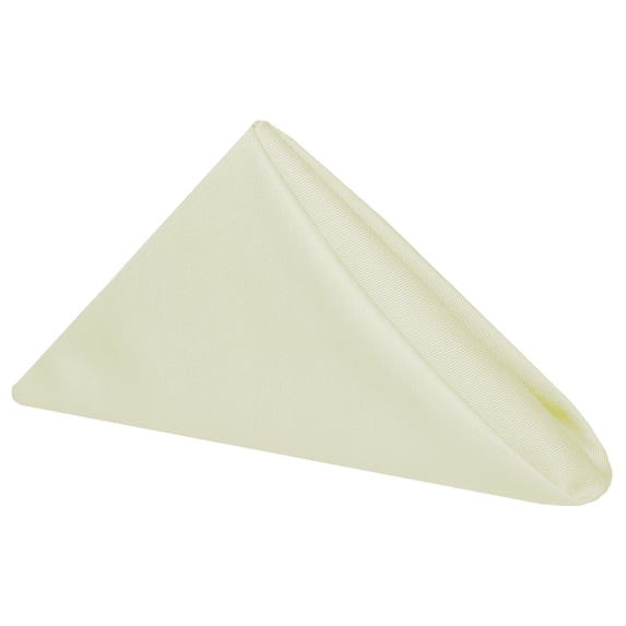 Ultimate Textile (5 Dozen) Poly-cotton Twill 17 x 17-Inch Cloth Napkins - for Restaurant and Catering, Hotel or Home Dining use, Ivory Cream
