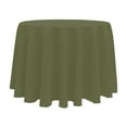 thumbnail image 1 of Ultimate Textile (5 Pack) 102-Inch Round Polyester Linen Tablecloth - for Wedding, Restaurant or Banquet use, Olive Green, 1 of 3