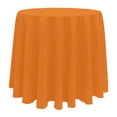 thumbnail image 1 of Ultimate Textile (5 Pack) 102-inch Round Polyester Linen Tablecloth - for Wedding, Restaurant or Banquet use, Orange, 1 of 3