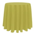 thumbnail image 1 of Ultimate Textile (5 Pack) 108-Inch Round Polyester Linen Tablecloth - for Wedding, Restaurant or Banquet use, Acid Green, 1 of 3