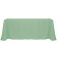 thumbnail image 1 of Ultimate Textile (5 Pack) 108 x 156-Inch Rectangular Polyester Linen Tablecloth with Rounded Corners - for Wedding, Restaurant or Banquet use, Seamist Light Green, 1 of 4