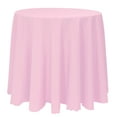 thumbnail image 1 of Ultimate Textile (5 Pack) 114-Inch Round Polyester Linen Tablecloth - for Wedding, Restaurant or Banquet use, Pink Balloon, 1 of 3
