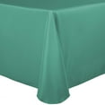thumbnail image 1 of Ultimate Textile (5 Pack) 120 x 120-Inch Square Polyester Linen Tablecloth with Rounded Corners - for Wedding, Restaurant or Banquet use, Jade, 1 of 3