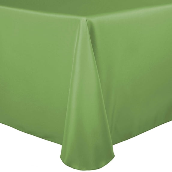Ultimate Textile (5 Pack) 120 x 120-Inch Square Polyester Linen Tablecloth with Rounded Corners - for Wedding, Restaurant or Banquet use, Sage Green