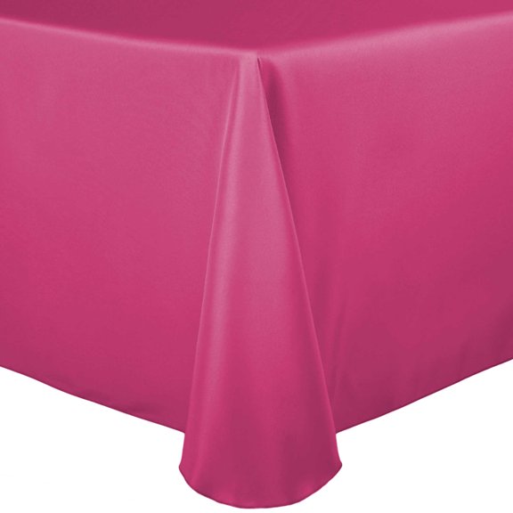 Ultimate Textile (5 Pack) 52 x 70-Inch Oval Polyester Linen Tablecloth - for Home Dining Tables, Watermelon